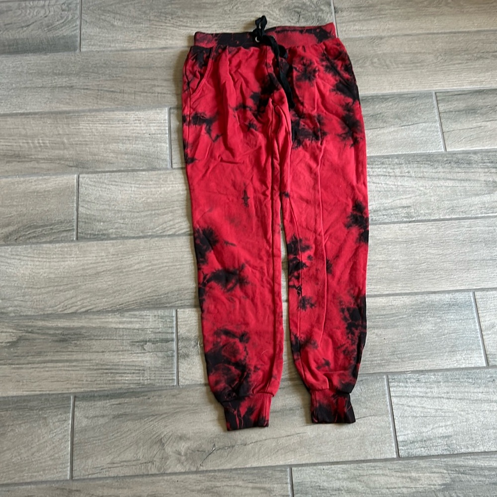 Cheerleader tie dye sweatpants